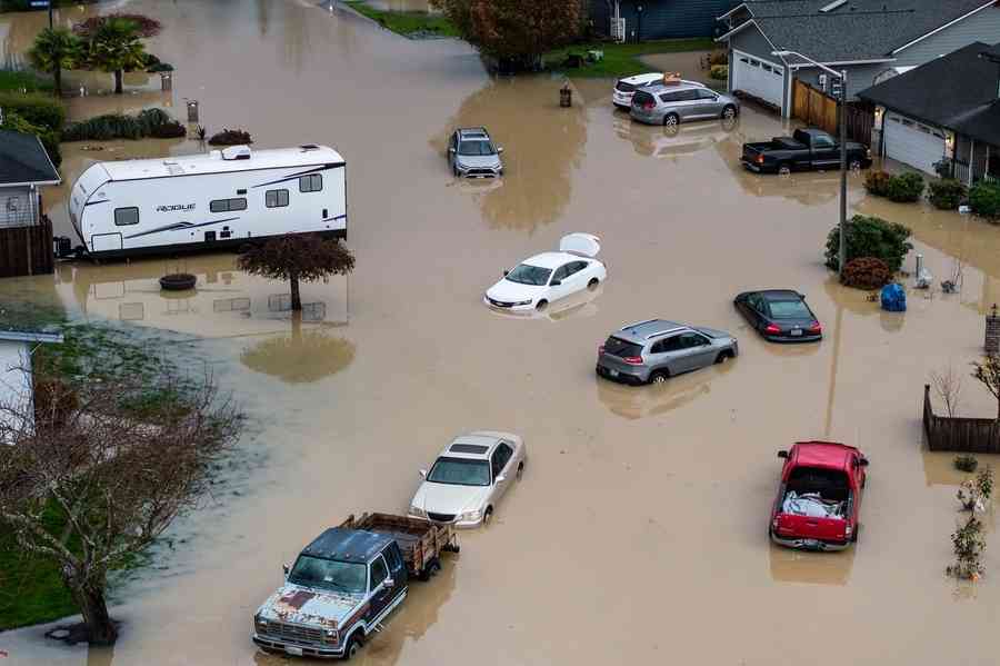 美國華盛頓州洪災持續 多地潰堤 1人溺亡（多圖）