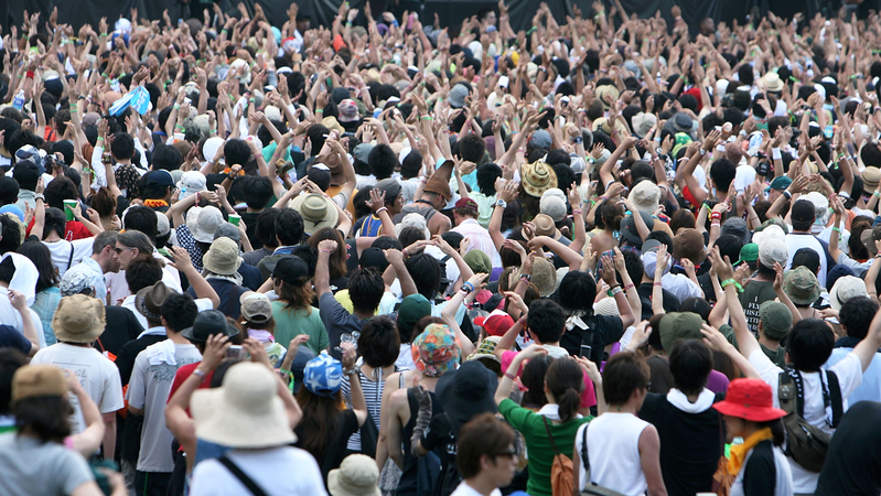 日本於2008年舉辦Fuji Rock Festival音樂祭資料照。（Kiyoshi Ota/Getty Images）