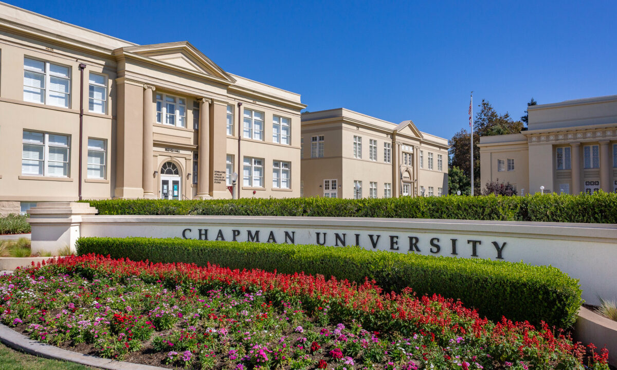 查普曼大學(Chapman University)校園。(John Fredricks/The Epoch Times)