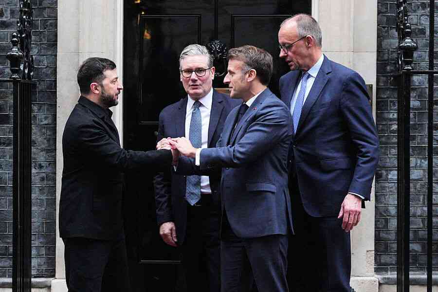 英法德領導人致電特朗普 聚焦俄烏和平方案