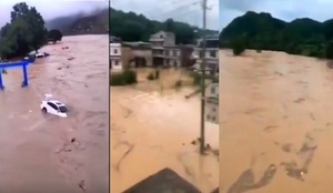 中國南方持續暴雨 烏江等流域或現超警洪水