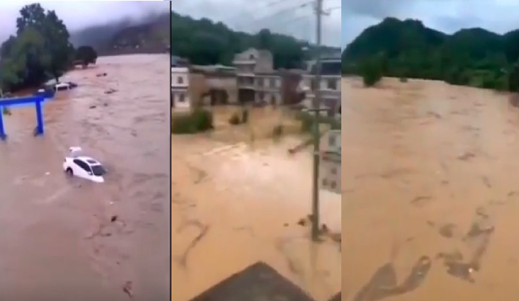 中國南方持續暴雨 烏江等流域或現超警洪水