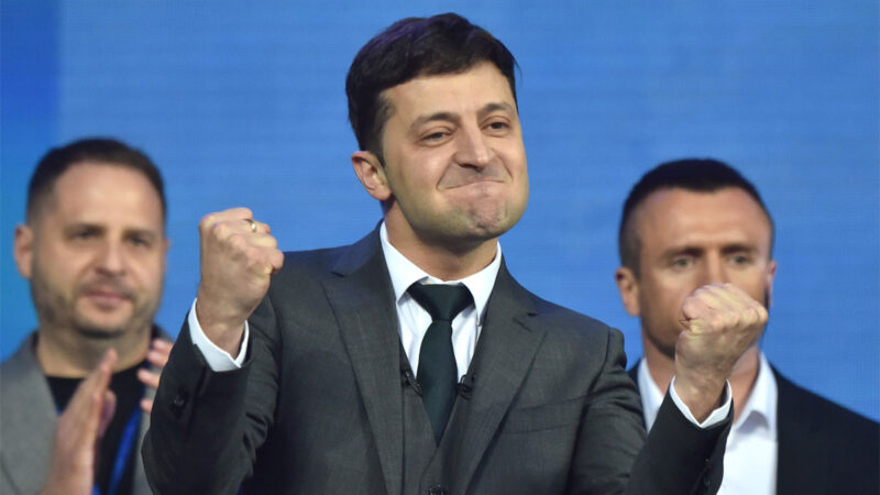 烏克蘭總統澤連斯基（Volodymyr Zelensky）。（SERGEI SUPINSKY/AFP/Getty Images） 