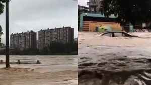 福建松溪爆發歷史最大洪水 193米高洪峰穿城而過（影片）
