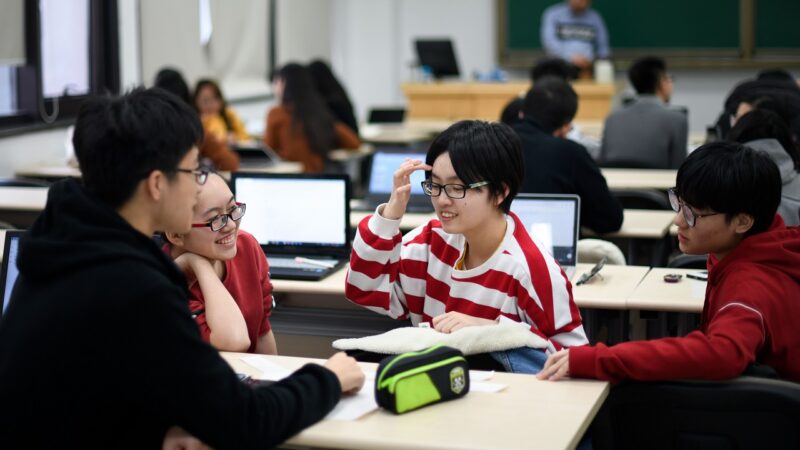 資料圖。中國的大學教室。（WANG ZHAO/AFP via Getty Images）