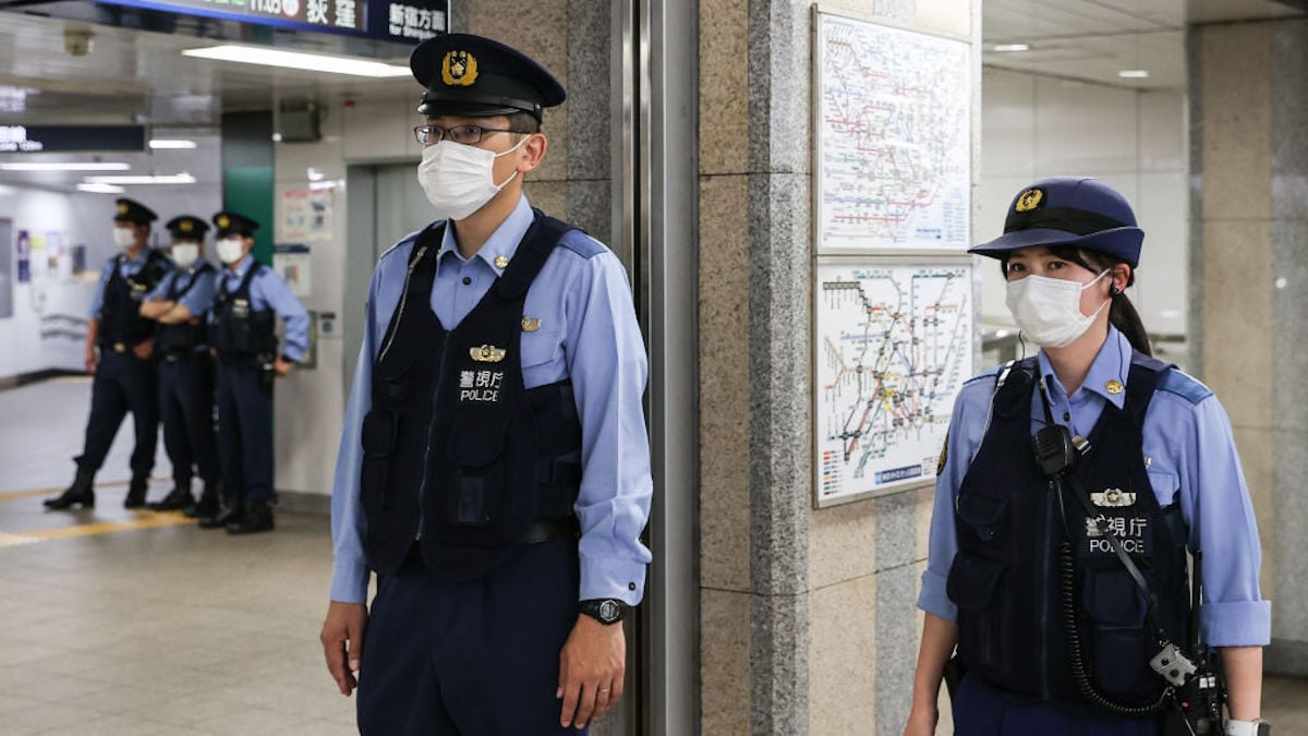 日本警方識破中國留學生被詐騙騙局。資料圖片。(Photo by Takashi Aoyama/Getty Images)