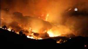 意大利西西里山火致2死 700遊客撤離
