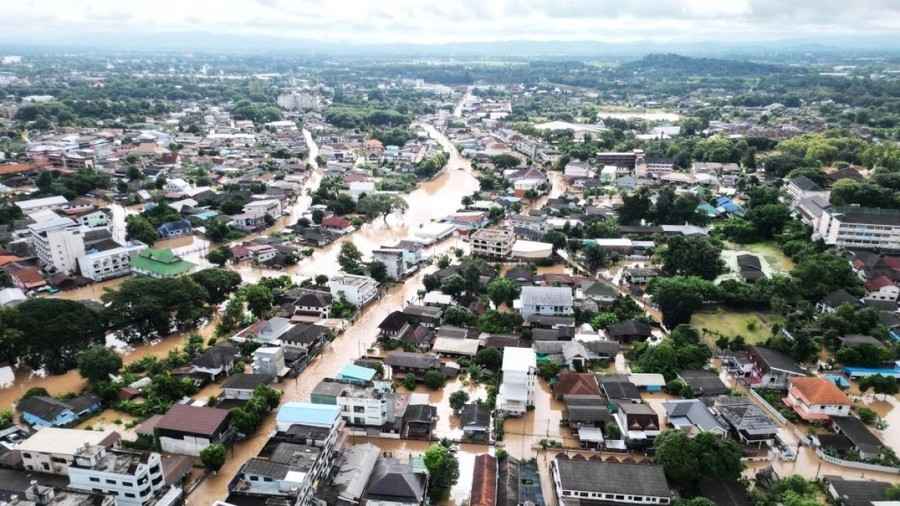 近30年來最嚴重水災 泰北清邁奪3命 保護區2隻大象淹死