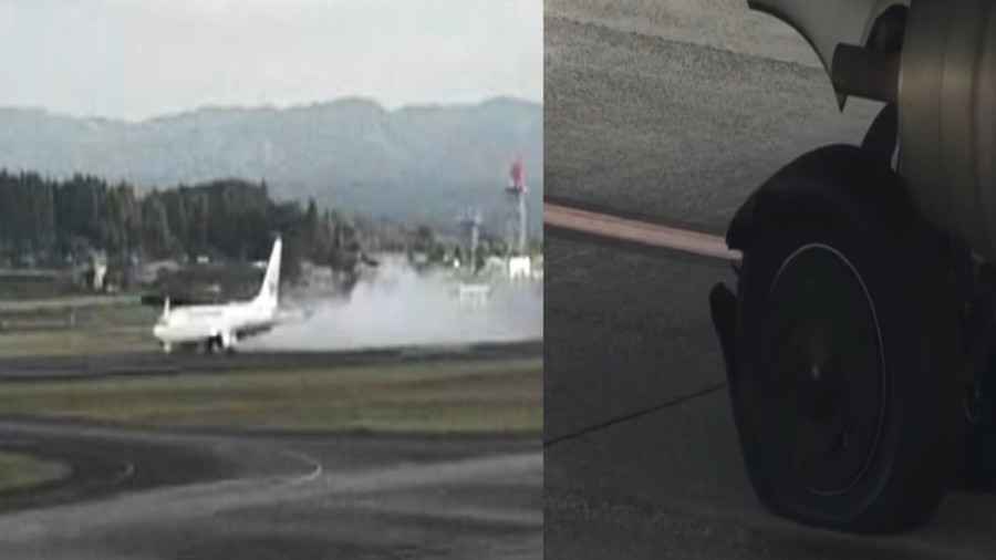 日航波音737客機降落鹿兒島機場爆胎 機上150人均安