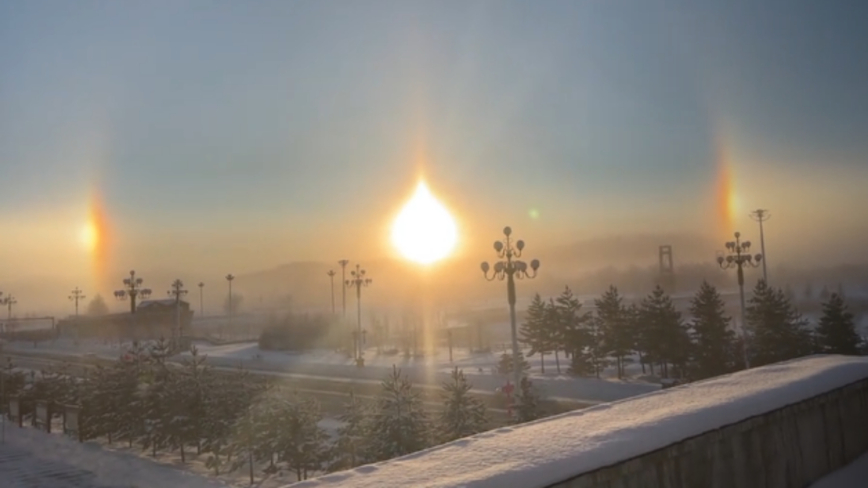 不祥之兆？內蒙古天空現「三個太陽」（影片）