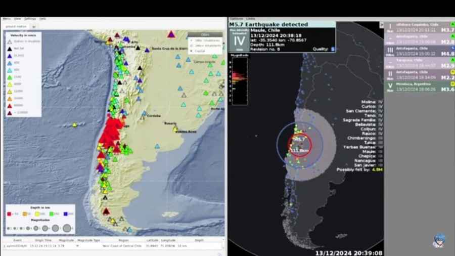 智利中部6.4地震 劇烈晃動首都聖地牙哥有感