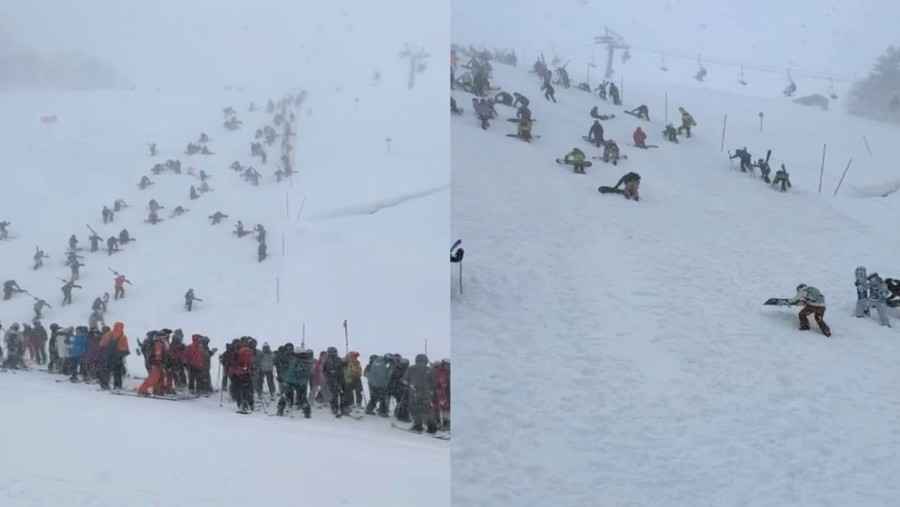 北海道雪太大 滑雪客手腳並用「爬回飯店」