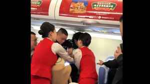 兩中國女子飛機上互毆 還咬傷空姐（有片）