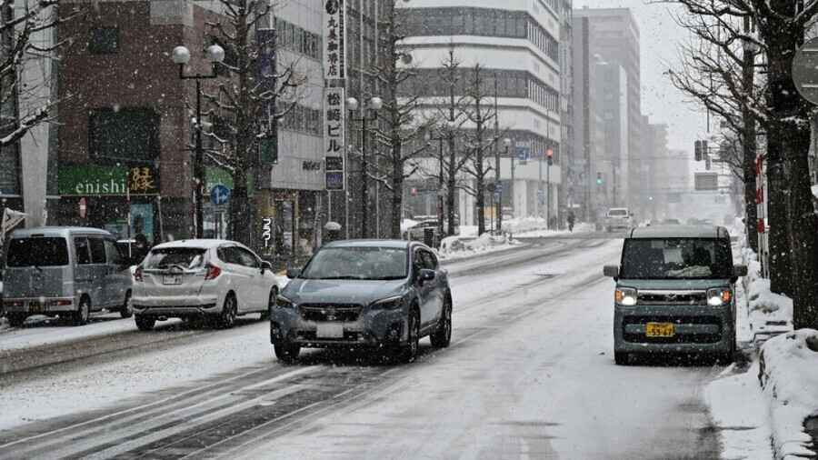 日本北海道下4月雪 局部地區降雪量達8厘米