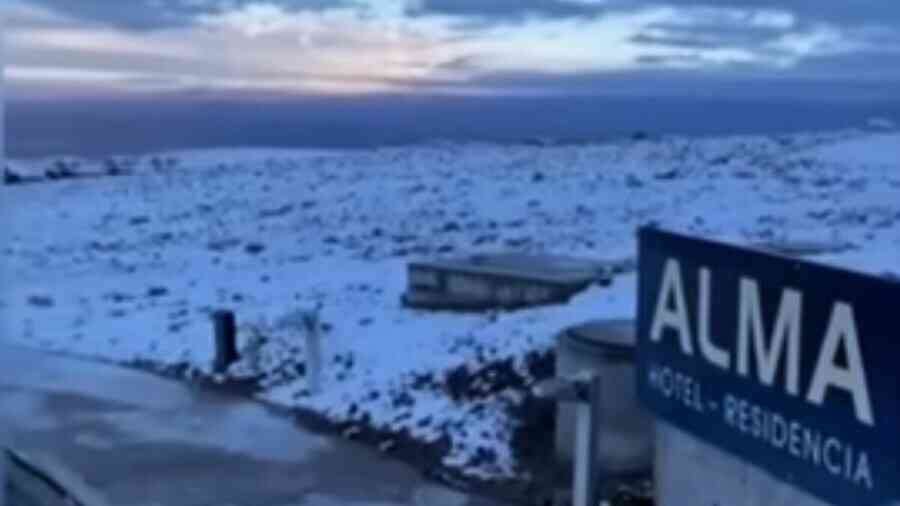 世界最乾燥沙漠 智利阿塔卡瑪降雪 居民難置信