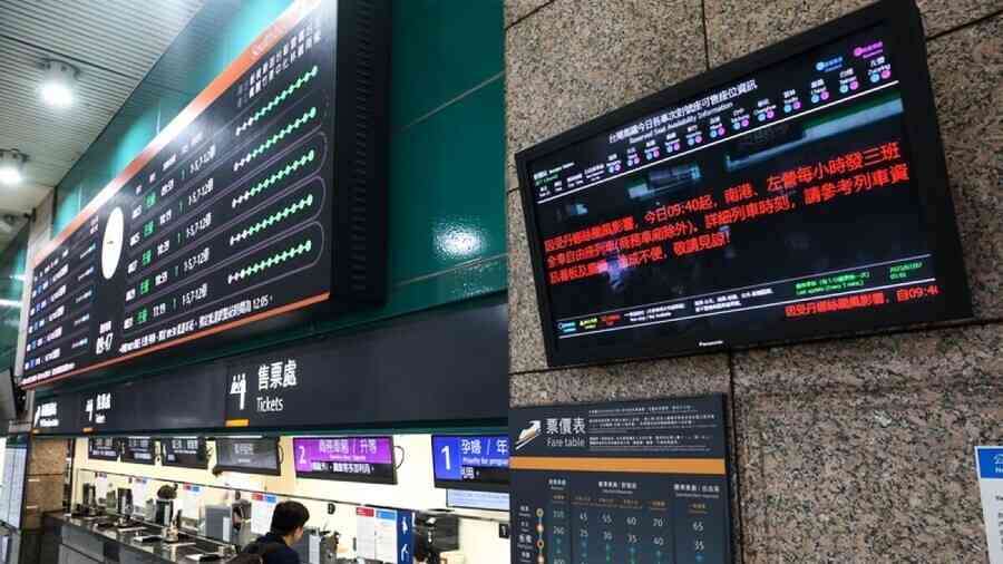 颱風丹娜絲強度超預估 台灣高鐵斷電影響600旅客
