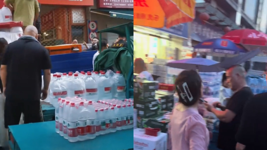 杭州自來水現濃烈惡臭味 民眾瘋搶瓶裝水（多影片）