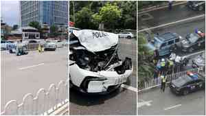 昆明男駕越野車高速撞多人 撞爛警車被擊斃（影片）