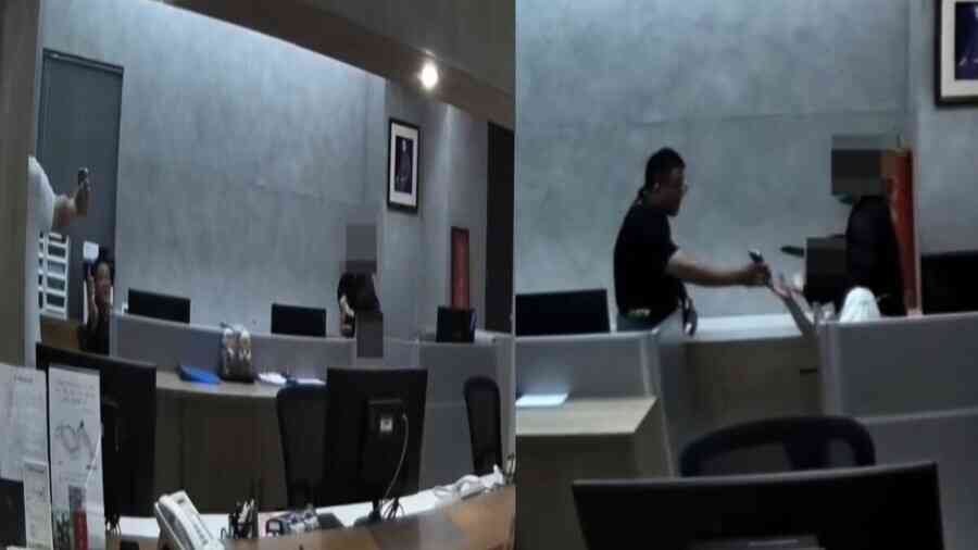 男持刀闖佛寺挾持女員工 台中警一招奪刀制伏