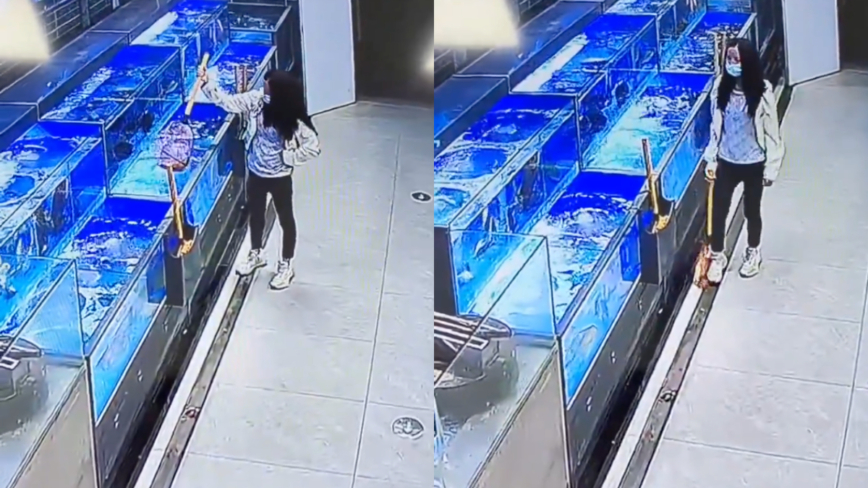 廣東女想買「特價魚」 把活魚撈出先踩死（影片）