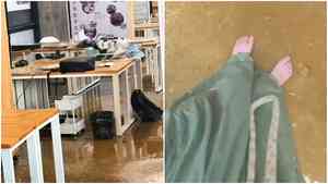 中國美院良渚校區排糞管爆裂 學生遭噴淋崩潰大哭