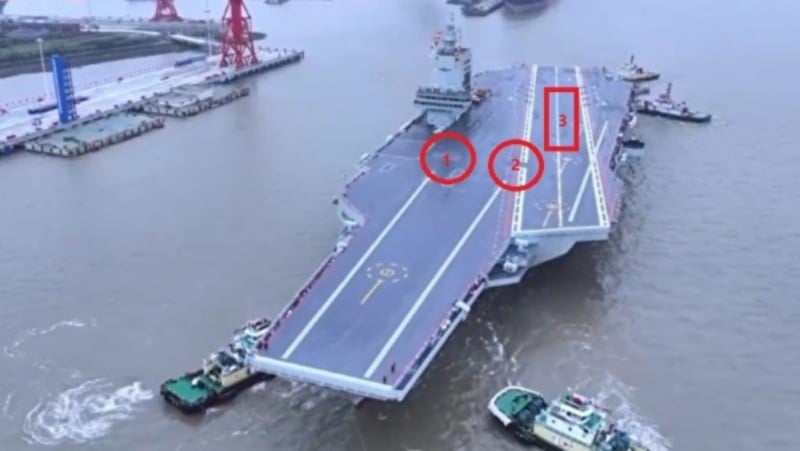 兩名前美國海軍軍官指出,中共新建航母「福建號」存在致命缺陷,戰鬥力僅有服役近50年的美國尼米茲級航母的六成。(圖源:中共官方軍微)