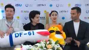 中國選手玩中共導彈模型惹爭議 國際滑聯調查