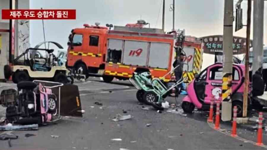 濟州六旬翁駕車衝撞天津港行人 釀3死10人受傷