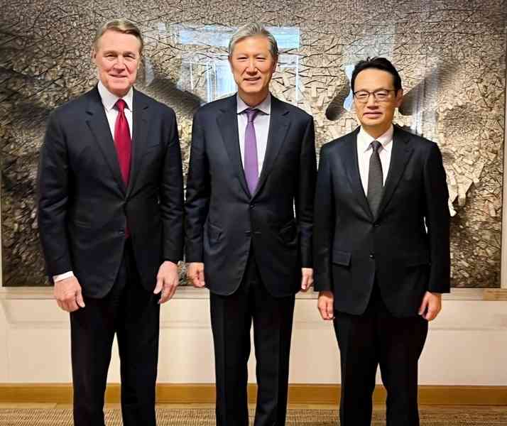 與日韓大使會晤 美駐華大使：三國關係牢不可破