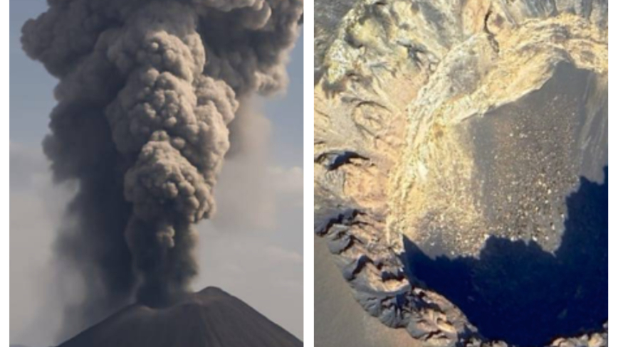 沉睡萬年非洲火山噴發 煙灰柱達14公里 煙霧飄進中國