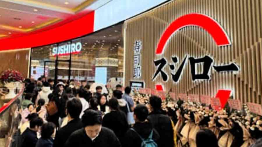 中共煽動反日受挫 壽司郎上海開店盛況空前（影片）