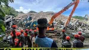 菲律賓4層樓高垃圾山崩塌 至少1死數十人失蹤