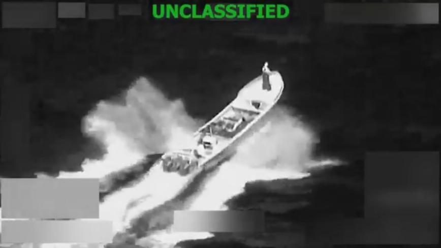 美軍東太平洋打擊疑似運毒船 1人失蹤擊斃2人