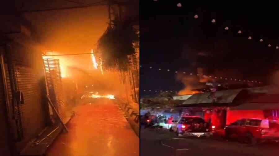 曼谷洽圖洽市集深夜突起大火 波及48間店舖