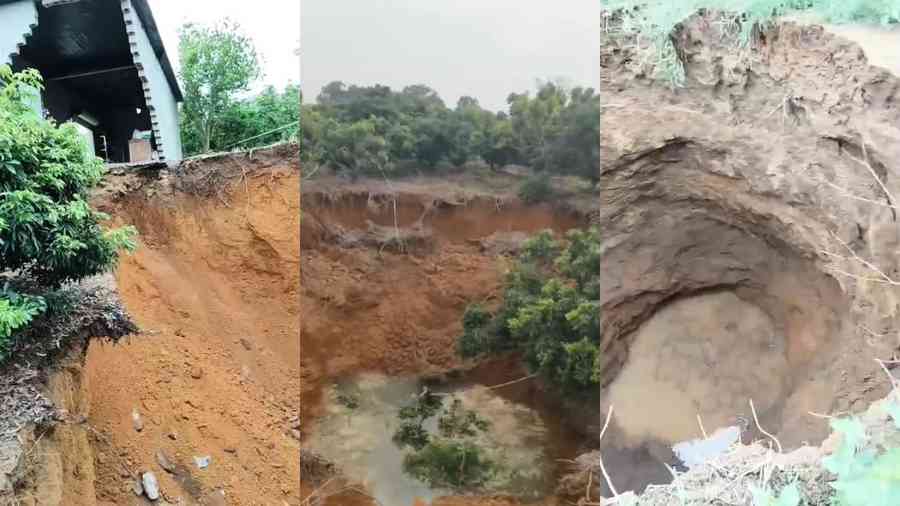 廣西驚現數十處巨大地陷深坑 疑與礦山大量開採有關（影片）