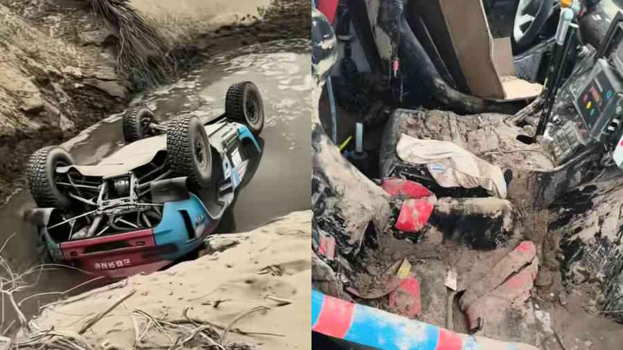 陸37歲董事長賽車翻覆溺亡 被困水坑長達一小時（影片）
