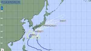 兩大颱風逼近日本 百餘航班取消 數千居民撤離