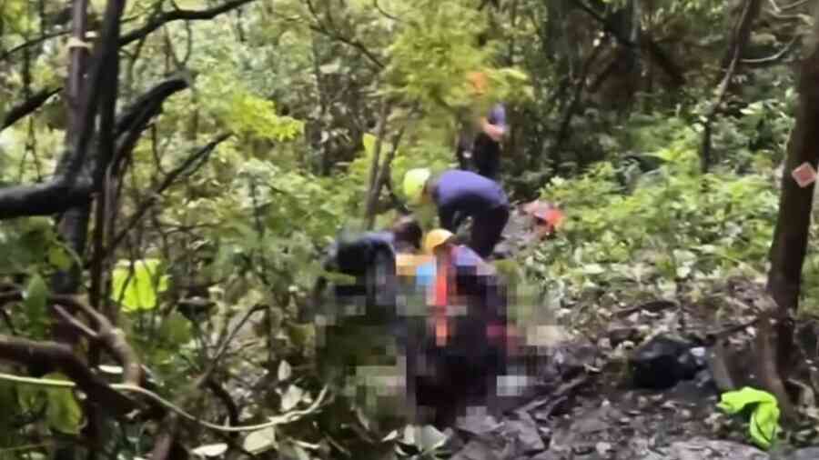 台中蝴蝶谷步道落石意外 登山客4死1傷
