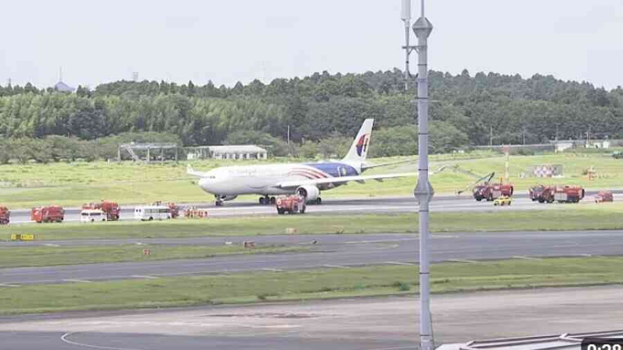 馬航客機疑冒煙 日本成田機場關閉A跑道