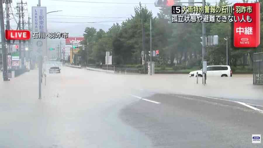 日本石川、富山豪雨警報降為3級 冰見市民眾：水淹及胸