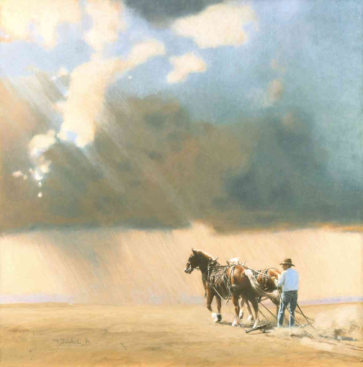 米克爾‧多納休的《奧克拉荷馬州鍋把地區的夏天》（Panhandle Summer）。（由米克爾‧多納休提供）