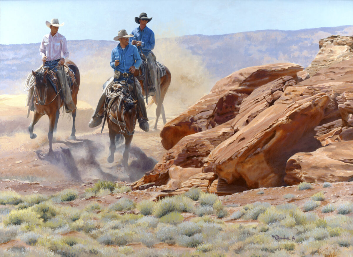 米克爾‧多納休的《峽谷馬隊》（Canyon Caravan）。（由米克爾‧多納休提供）