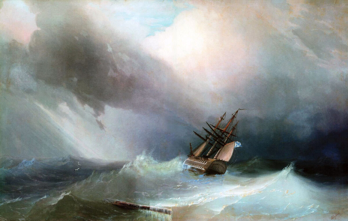 《風暴》（Storm）（1851）。（公有領域）