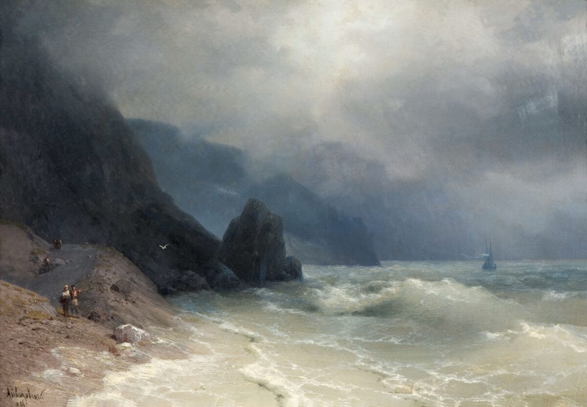 《海岸》（Sea Coast）（1886）。（公有領域）