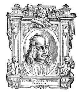 羅倫左‧柯斯塔（Lorenzo Costa），文藝復興意大利畫家，約與達文西同時期。（公有領域）